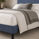 HH150-KING LIGHT GRAY PLATFORM BED
