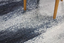 Vintage Style Soft Polyester-ELT246BLU Blue 5x7 Rug