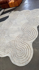 POLAR801 Gold 5x8 Rug