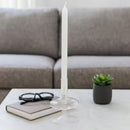 5" Vintage Glass Taper CANDLE HOLDER Clear 20118-13