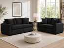 HH1123 Black - Sofa & Loveseat Set
