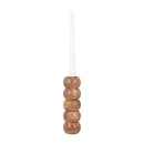 Wood,8"Ribbed Votive Holder, Natural CANDLE HOLDER 18516-02