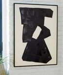 A8000385 WALL ART BLACK/CREAM