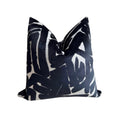 LUXE GRAFITTO 22" x 22" PILLOW COVER - BLACK & WHITE
