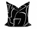 LUXE ART 22" x 22" PILLOW COVER - BLACK & WHITE