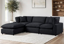 SKYBLACK MODULAR 4PC SECTIONAL
