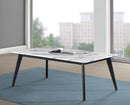 Bayhill Rectangle Faux Marble Top Coffee Table Black And White 723578
