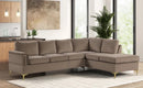 Vogue2-Latte Velvet SECTIONAL