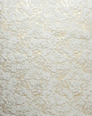 Metallic Area Rug White Scattered -8’x8’Round Rugs