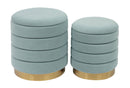TOV-OC6472-Saturn Sea Blue Storage Ottomans - Set of 2