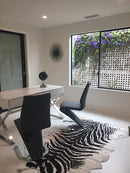 Modern Rustic Faux Fur Art Hide Zebra Rugs 5x7