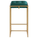 183648 Coaster Hunter Green Bar Stool