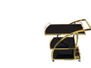 811-1-2 Gold Three Tier Trolley