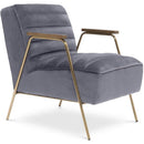 Woodford Stationary Fabric Accent Chair (521Grey)