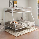 460365 WHITE ALEVERA METAL TWIN OVER FULL BUNK BED