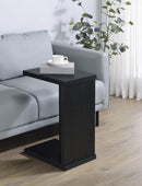 Clower Engineered Wood 930276 Black Side Table