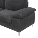 The Comforta LSEC8036 Corduroy Left Corner Sectional Sofa