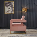 RC02GP Pink Velvet Barrel Chair