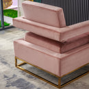RC02GP Pink Velvet Barrel Chair