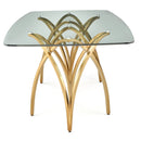 The Prestige DT030G Glass Top w/ Gold Base Dining Table