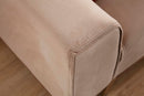 Emily Beige Velvet Sofa & Loveseat