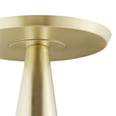 EEI-6608-BRA Round Side Table In Brass