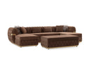 Jester Velvet Mocha Double Chaise Sectional