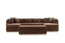 Jester Velvet Mocha Double Chaise Sectional