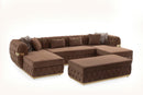 Jester Velvet Mocha Double Chaise Sectional