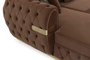Jester Velvet Mocha Double Chaise Sectional