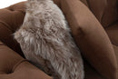 Jester Velvet Mocha Double Chaise Sectional