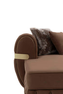 Jester Velvet Mocha Double Chaise Sectional