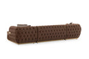 Jester Velvet Mocha Double Chaise Sectional