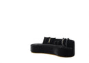 Ella Black Velvet Chaise Lounge