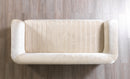 Leina Ivory-Coffee  Velvet Sofa & Loveseat