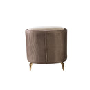 Leina Ivory-Coffee  Velvet Sofa & Loveseat