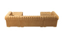 Lauren Mustard Velvet Double Chaise Sectional