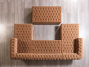 Lauren Mocha Velvet Double Chaise Sectional