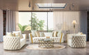 Fanci Ivory Velvet Chair