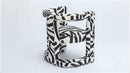 ADA VELVET CHAIR IN BLACK BRUSHSTROKE PATTERN TOV-S44182