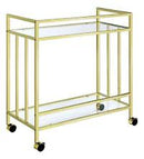 Coaster Furniture 181381 Gold Serving Cart