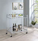 Coaster Furniture 181382 Silver Serving Cart