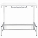 Coaster Furniture 182101 Bar Table White High Gloss