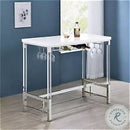 Coaster Furniture 182101 Bar Table White High Gloss