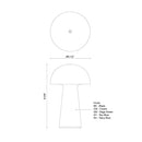 TL64108-BK Asher 8-in Table Lamp