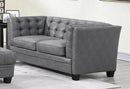 The Monaco Gray Loveseat Chair 2pc Set