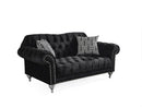 Juliette Black Velvet Sofa & Loveseat