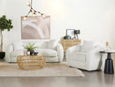 Isabella 2-piece Upholstered Tight Back Living Room Set White 509871