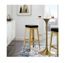 Arrive Gold Stainless Steel Performance Velvet Bar Stool EEI-3268-GLD-BLK