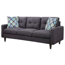 Watsonville Tufted Back Sofa Grey 552001